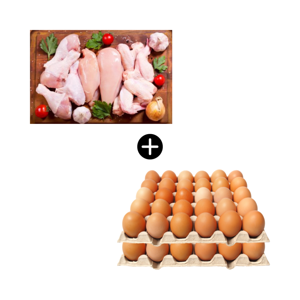 EcoPack 2 – Pollo trozado y huevos de corral